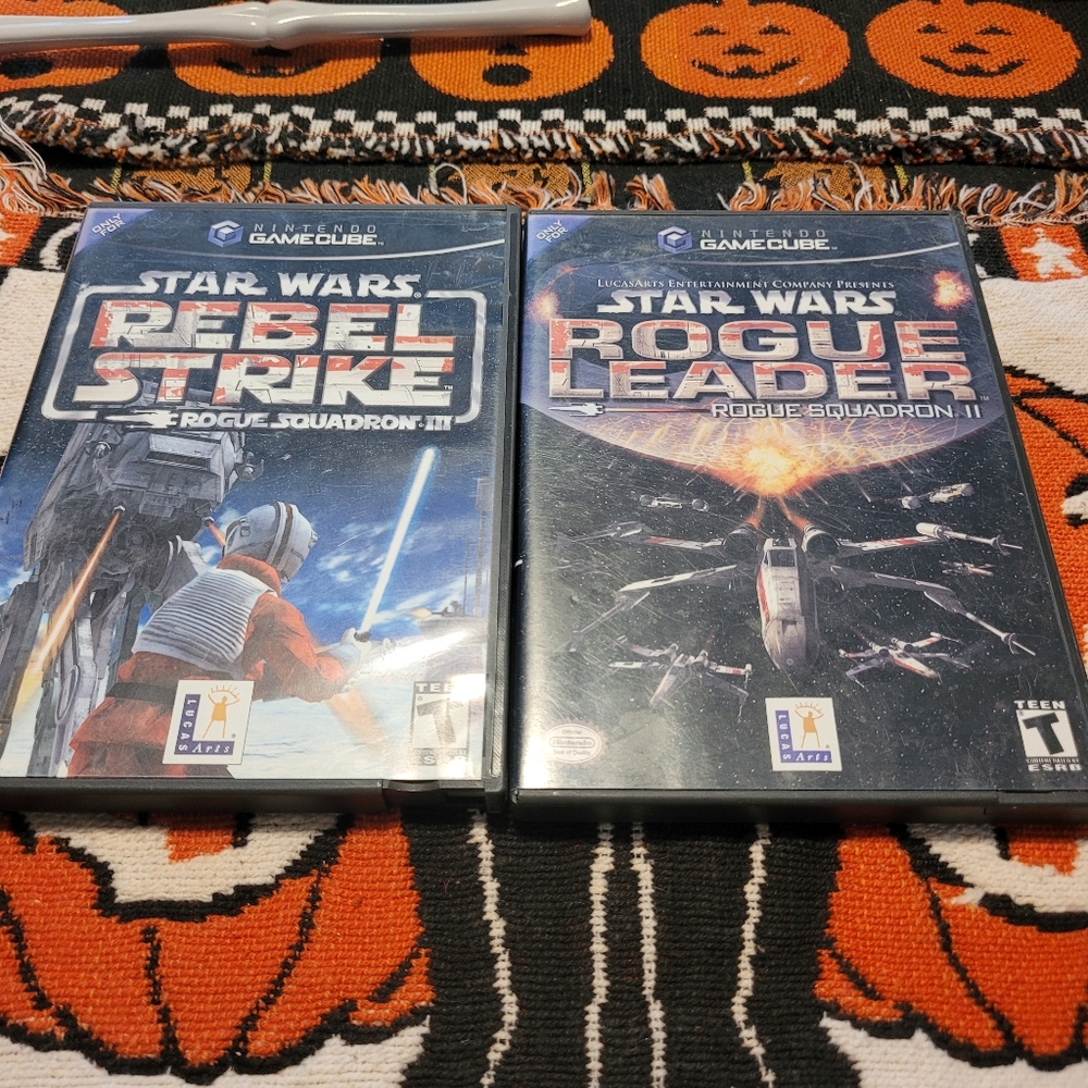 Star Wars Rogue Leader Rogue Squadron 2 and Revel Strike Rogue Squadron 3